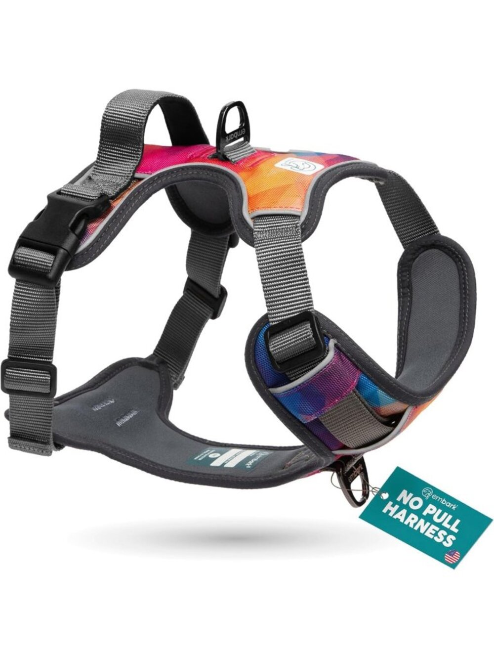 Reflective No-Pull Dog Harness - Adjustable Training Vest for Comfort & Safety